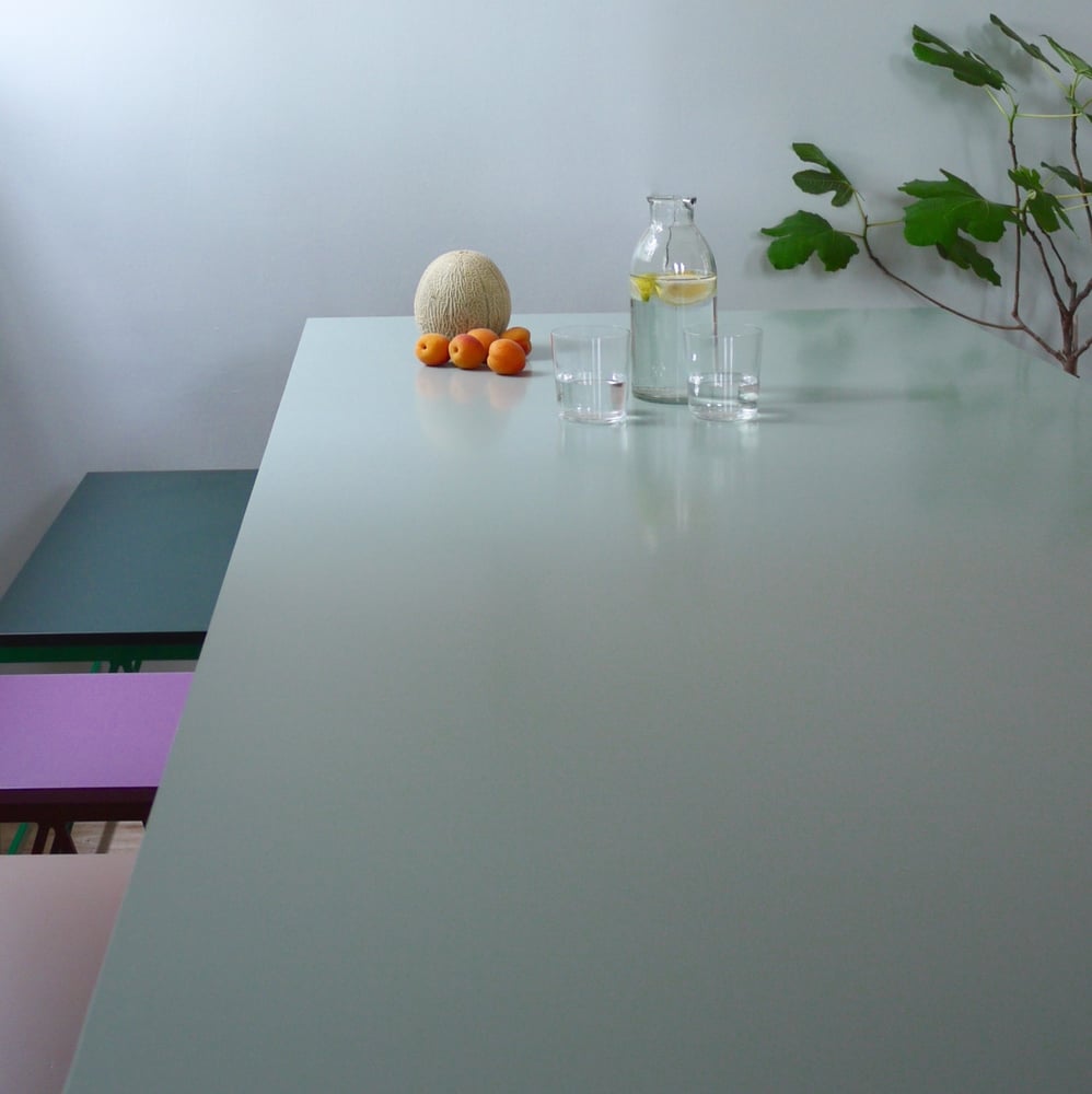 Image of Colour Play Dining Table in Eucalyptus