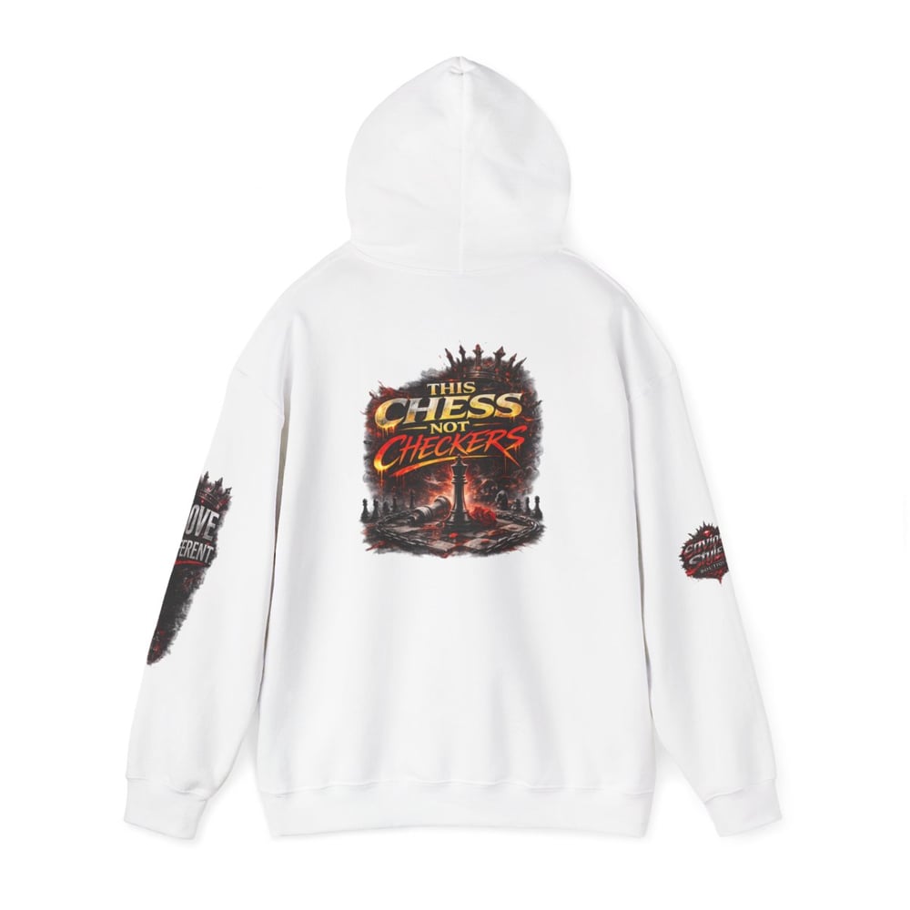 Image of Chess Not Checkers Hoodie — "I’m The One They Warned" Graphic Pullover