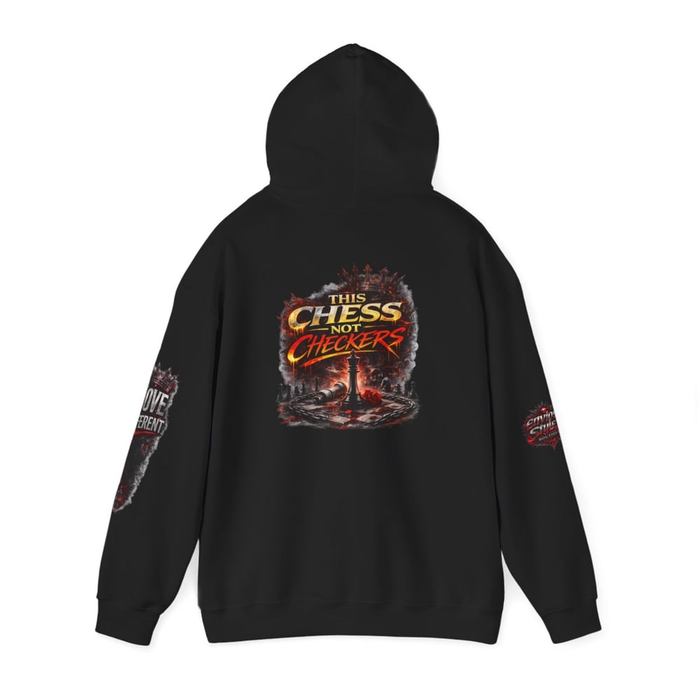 Image of Chess Not Checkers Hoodie — "I’m The One They Warned" Graphic Pullover