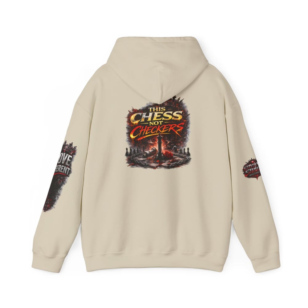Image of Chess Not Checkers Hoodie — "I’m The One They Warned" Graphic Pullover
