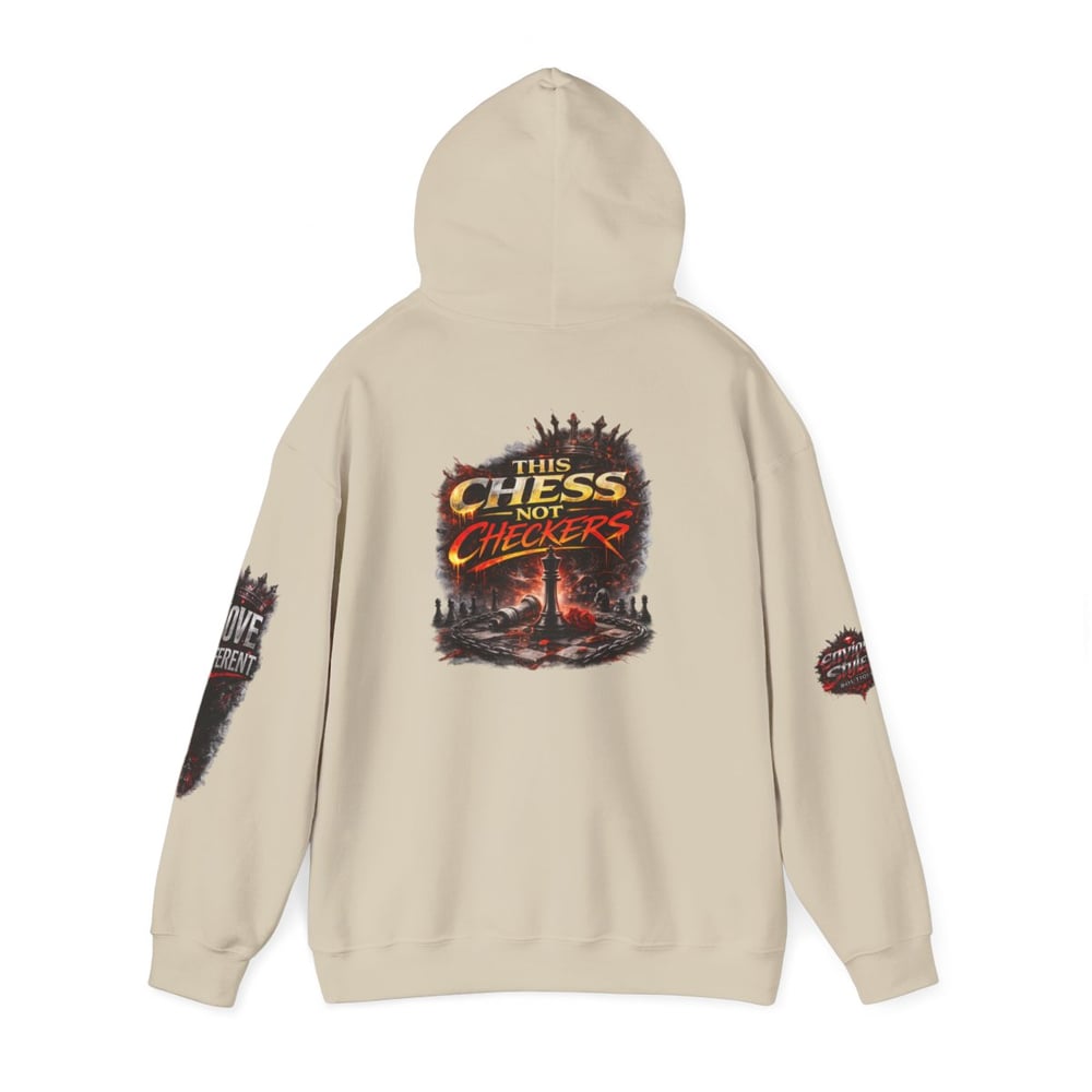 Image of Chess Not Checkers Hoodie — "I’m The One They Warned" Graphic Pullover