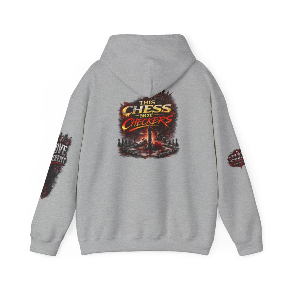 Image of Chess Not Checkers Hoodie — "I’m The One They Warned" Graphic Pullover