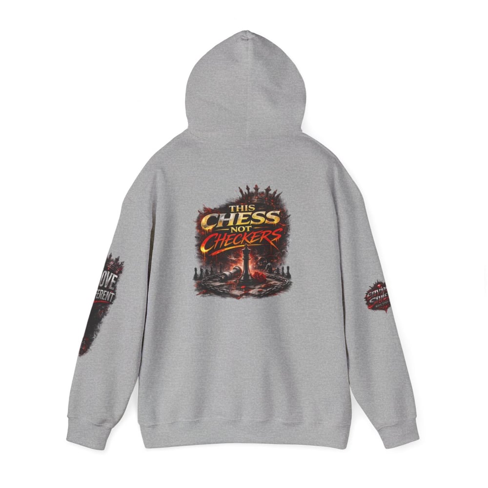 Image of Chess Not Checkers Hoodie — "I’m The One They Warned" Graphic Pullover