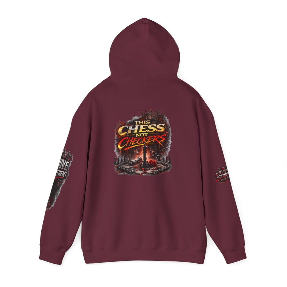 Image of Chess Not Checkers Hoodie — "I’m The One They Warned" Graphic Pullover