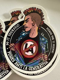 Image 1 of PEGATINA PUNKS ANTI-IA