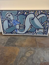 Image 4 of "Blue Daisy Painted in Maine" by America Martin