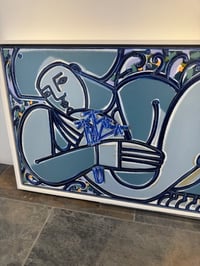 Image 5 of "Blue Daisy Painted in Maine" by America Martin