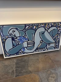 Image 7 of "Blue Daisy Painted in Maine" by America Martin