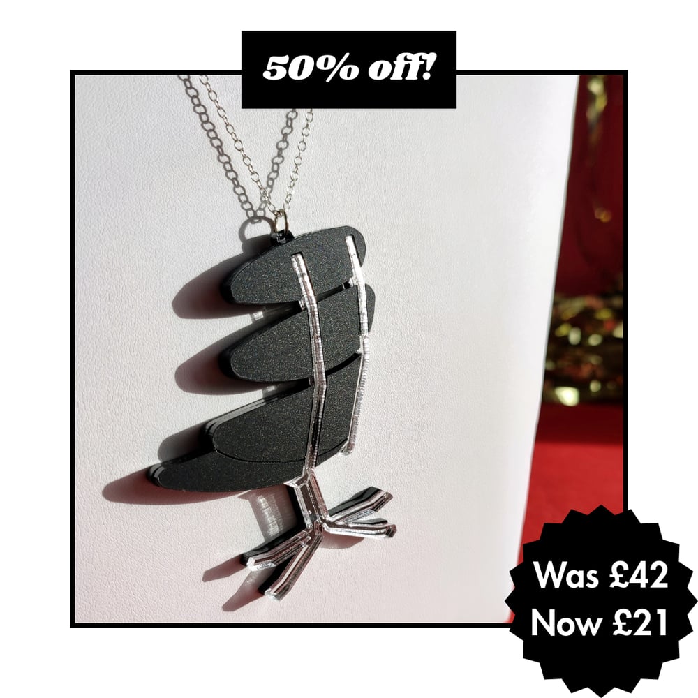 Image of Retro Chair Acrylic Necklace - 2 Colours Available