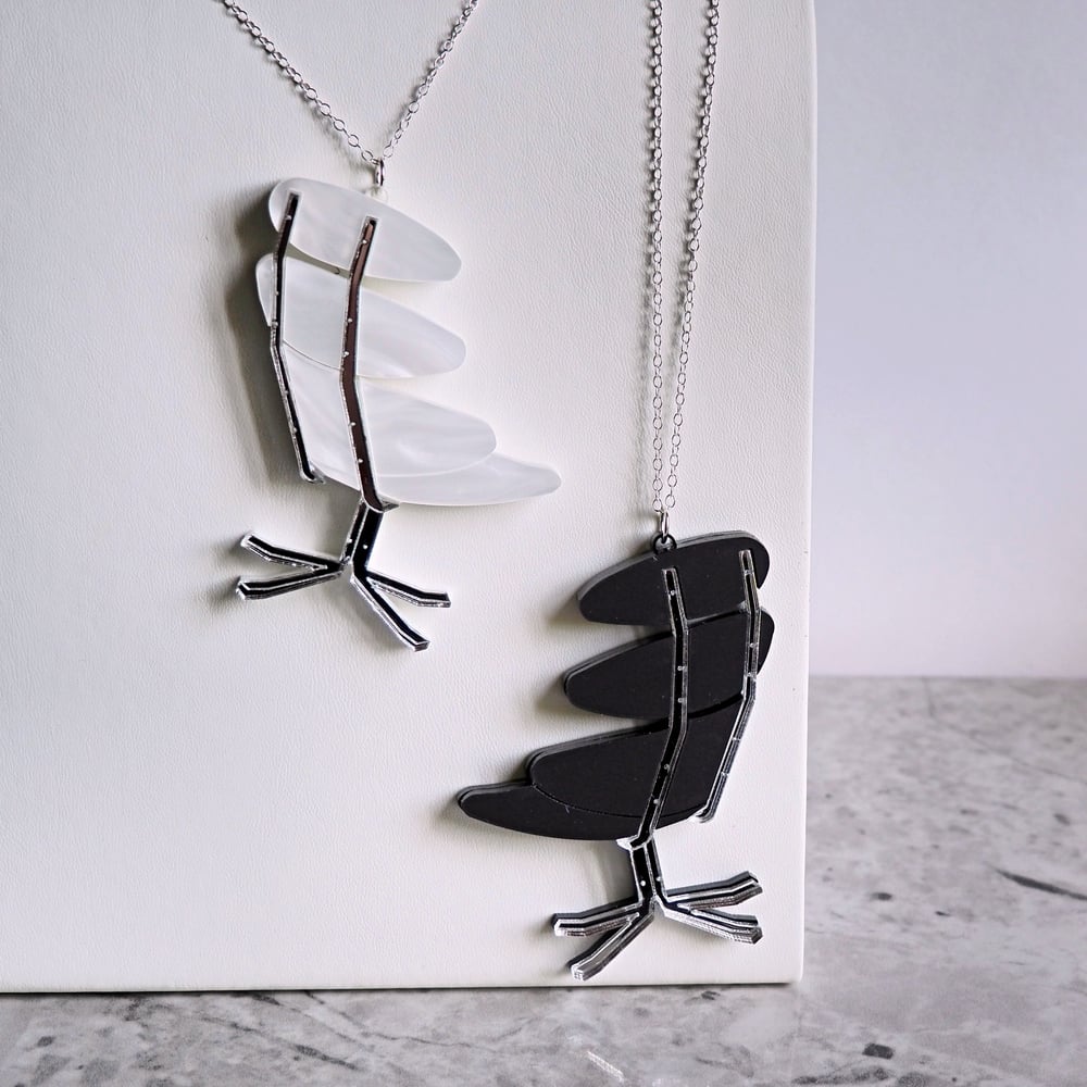 Image of Retro Chair Acrylic Necklace - 2 Colours Available