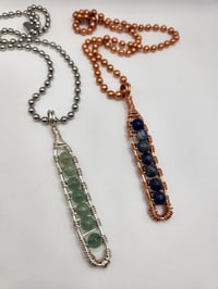 Image of Beaded Green Aventurine or Lapis Lazuli  