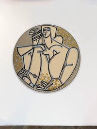 Image 2 of "Woman with Butterfly (Round)" by America Martin