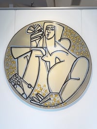 Image 3 of "Woman with Butterfly (Round)" by America Martin