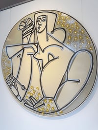 Image 4 of "Woman with Butterfly (Round)" by America Martin