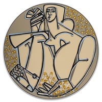 Image 5 of "Woman with Butterfly (Round)" by America Martin