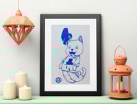 Image 1 of Chat perché - Patch XXL - 22x32 cm by Leremythe