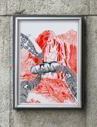 Image 3 of Red Sandwich - Sérigraphie sur Papier -  A4 21x29,7cm by Bokito