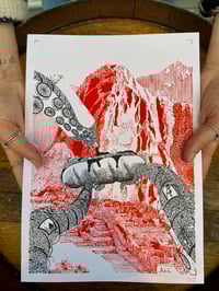 Image 4 of Red Sandwich - Sérigraphie sur Papier -  A4 21x29,7cm by Bokito