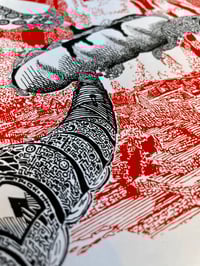 Image 5 of Red Sandwich - Sérigraphie sur Papier -  A4 21x29,7cm by Bokito