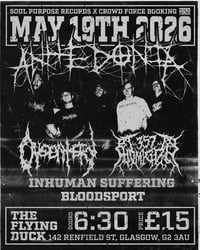 Ahedonia, Dysentery & .357 Homicide + support