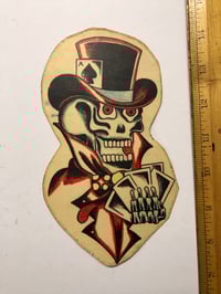 Image 1 of 1970’s Spaulding & Roger’s hand colored pork chop flash Mr Lucky