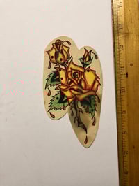 Image 1 of 1970’s Spaulding & Roger’s hand colored pork chop flash Rose