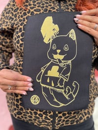 Image 2 of Chat perché - Patch XXL - 22x32 cm by Leremythe