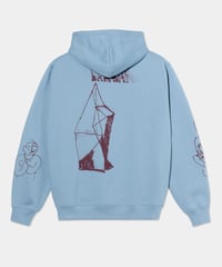 Image 2 of POLAR_DAVE HOODIE | THE END :::DOVE BLUE:::