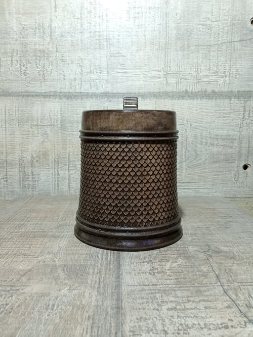 Image of Dragon Scale Wooden Beer Mug – Fantasy Tankard with Dragon Handle