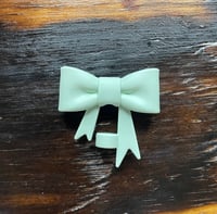 Light Green Bow Straw Topper