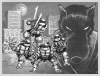 Image 1 of TMNT Family and Shredder and The Foot Prints
