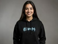 Image 2 of Drayga Star Compass Hooded Pullover-Black Hoodie.