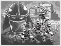 Image 2 of TMNT Family and Shredder and The Foot Prints