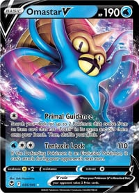 Omastar V - SWSH12: Silver Tempest - Near Mint