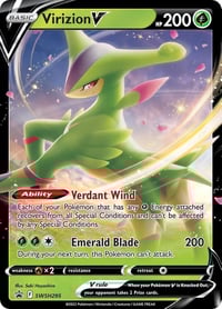 Virizion V - SWSH295 - SWSH: Sword & Shield Promo Cards - Near Mint