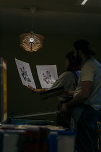 Image 2 of Loup Masqué - SÉRIGRAPHIE SUR PAPIER - A3 42X29,7CM BY Bokito 