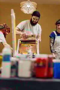 Image 5 of Loup Masqué - SÉRIGRAPHIE SUR PAPIER - A3 42X29,7CM BY Bokito 