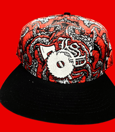 Image of KRAKEN: LTD EDITION RED KRAKEN Snap Back hat