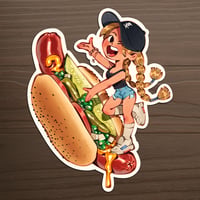 Chicago Dog Sticker (White Sox)