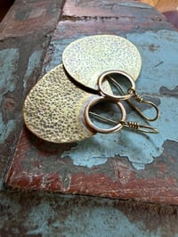 Image 6 of Hannah . Solid Brass earrings n3