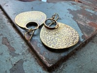 Image 14 of Hannah . Solid Brass earrings n3