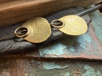 Image 4 of Hannah . Solid Brass earrings n3