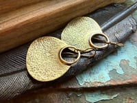 Image 24 of Hannah . Solid Brass earrings n3
