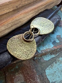 Image 17 of Hannah . Solid Brass earrings n3