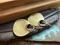 Image 19 of Hannah . Solid Brass earrings n3