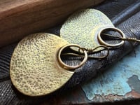 Image 20 of Hannah . Solid Brass earrings n3