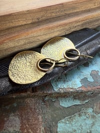 Image 22 of Hannah . Solid Brass earrings n3