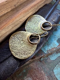 Image 23 of Hannah . Solid Brass earrings n3