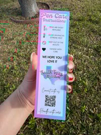 Pen Care Cards [Printed]