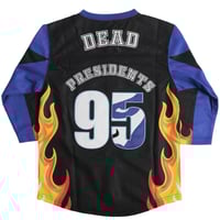 Image 2 of DEAD PRESIDENTS HOCKEY JERSEY IN BLACK